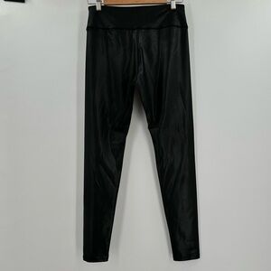 WILD Fable Women’s Black Coated Stretchy High Waist Leggings Size Medium